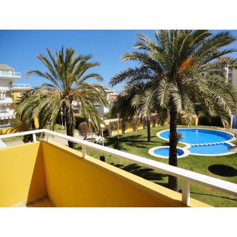 2 bedrooms appartement at Denia 500 m away from the beach with shared pool enclosed garden and wifi