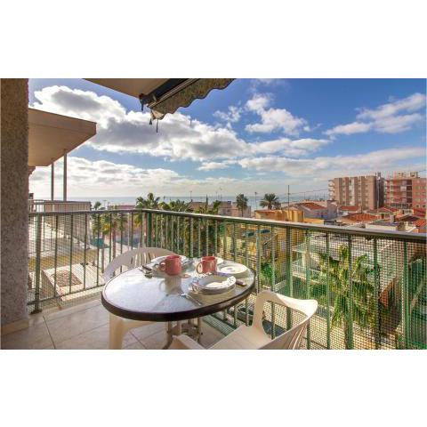 Awesome apartment in Santa Pola with 2 Bedrooms and WiFi