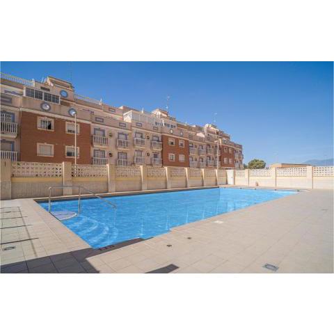 Beautiful apartment in Roquetas de Mar with Outdoor swimming pool, WiFi and 2 Bedrooms