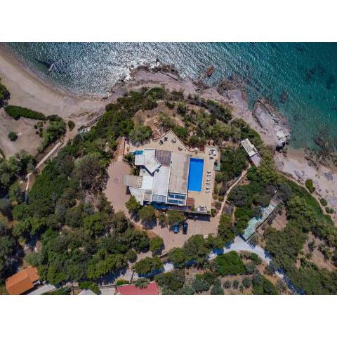 Black Diamond Beachfront Pool Villa Pasithea in Sounio, Athens