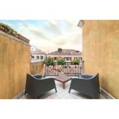 Ca’ Pesaro rooftop terrace apartment.