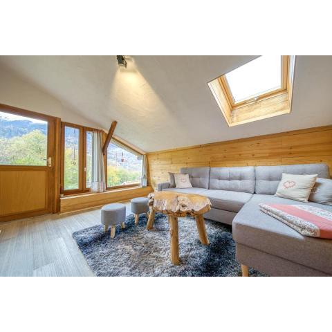 Chalet de 3 chambres avec jardin amenage et wifi a Cevins