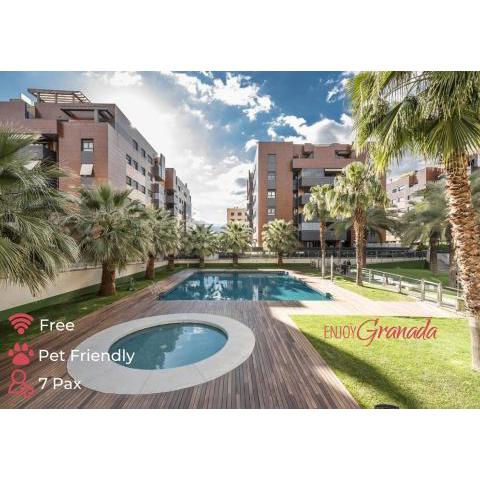 EnjoyGranada Emir 3A - Piscina, Gym & Parking