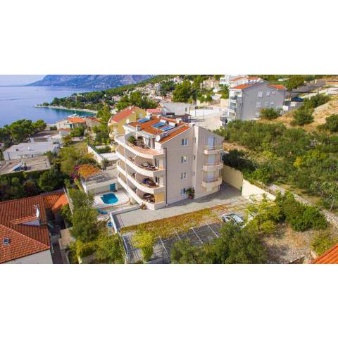 Family friendly apartments with a swimming pool Brela, Makarska - 20065