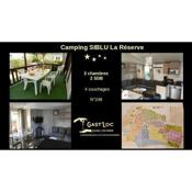 GRAND MOBIL HOME 2CH 248 CAMPING 4* SIBLU LA RESERVE