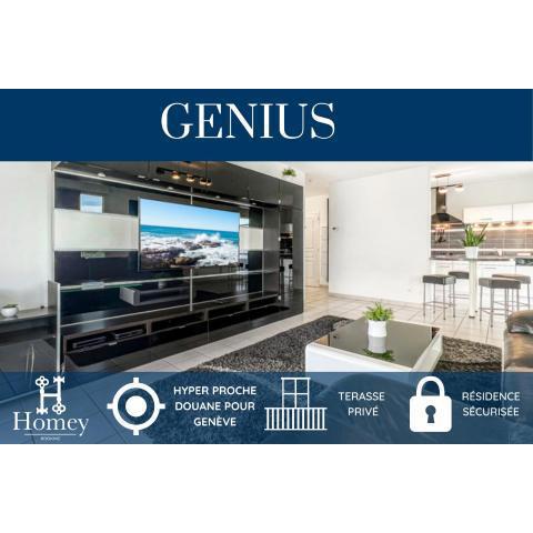 HOMEY GENIUS - À 100 m de la douane/Terrasse privée