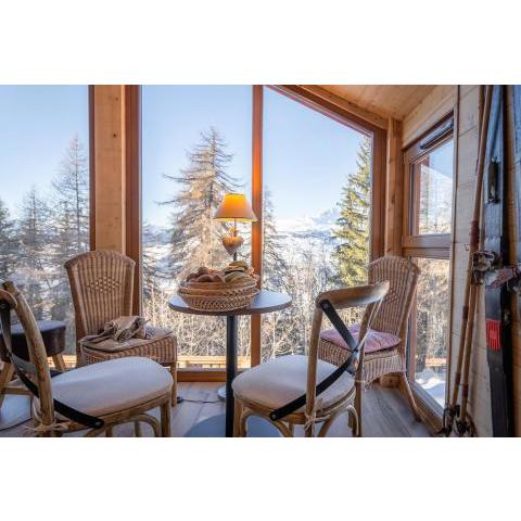 La vente en poupe : Luxury chalet (11p). 5 bedrooms and 3 bathrooms. In the centre of Vallandry, with a beautiful view