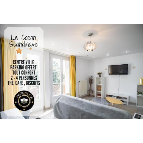 Le Cocon Scandinave - Garage Privé - Centre Ville