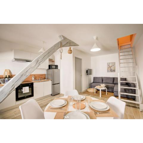 Le Villandry beautiful air-conditioned apartment in a typical building of