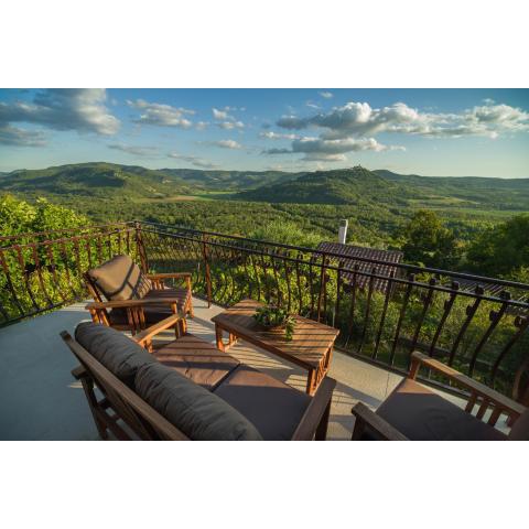 Motovun Bellevue - amazing view, comfortable