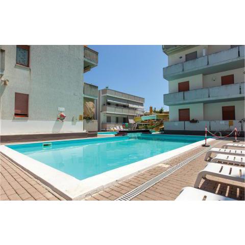 Nice apartment in Alba Adriatica with Outdoor swimming pool, WiFi and 1 Bedrooms