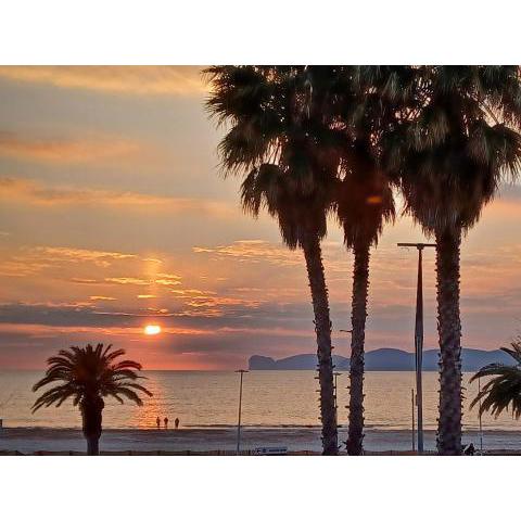 Orange Sunset, seaview & beach front