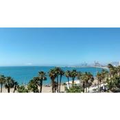 Panoramic views to the sea in Malaga