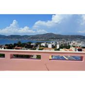 Pink House with panoramic view to Porto Rafti