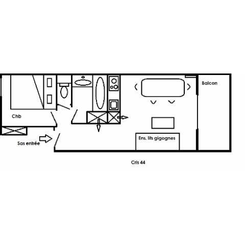 Résidence Le Cristal - 2 Pièces pour 4 Personnes 34