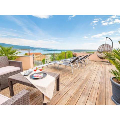 Seaview Villa in Kornic Kvarner with Outdoor Jacuzzi