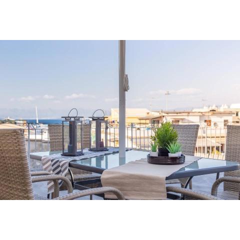 Spacious Maisonette - Roof Top View of Corfu Port