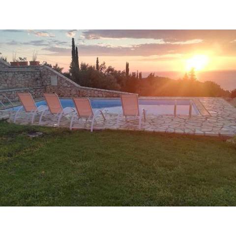 Villa ioli at the sea breathtaking view & sunset